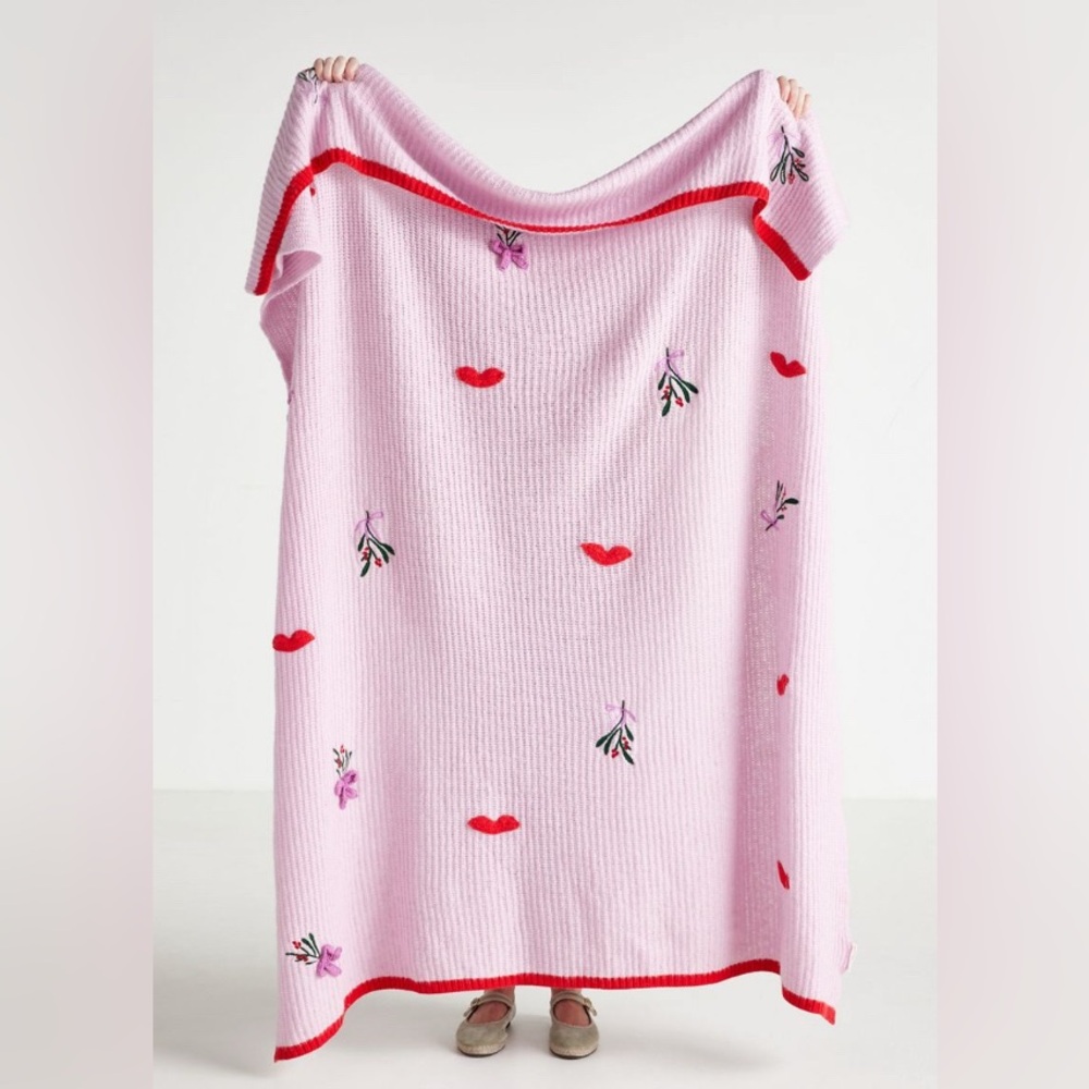 Anthropologie Diane Knitted Icon Throw Blanket